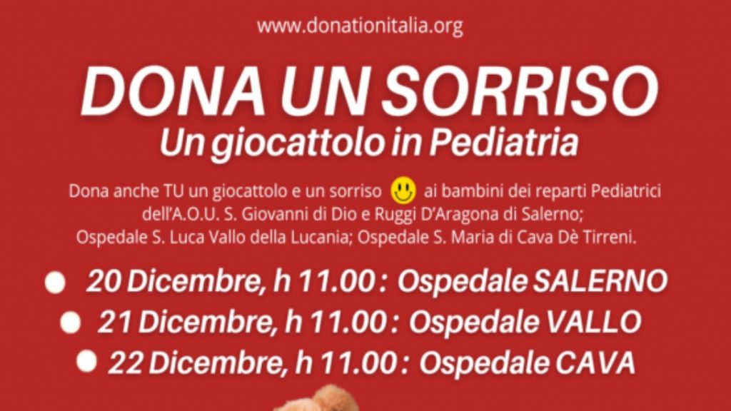 dona sorriso giocattolo pediatria salerno