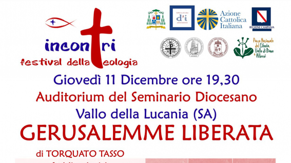 vallo della lucania festival teologia incontri Gerusalemme liberata 11 dicembre