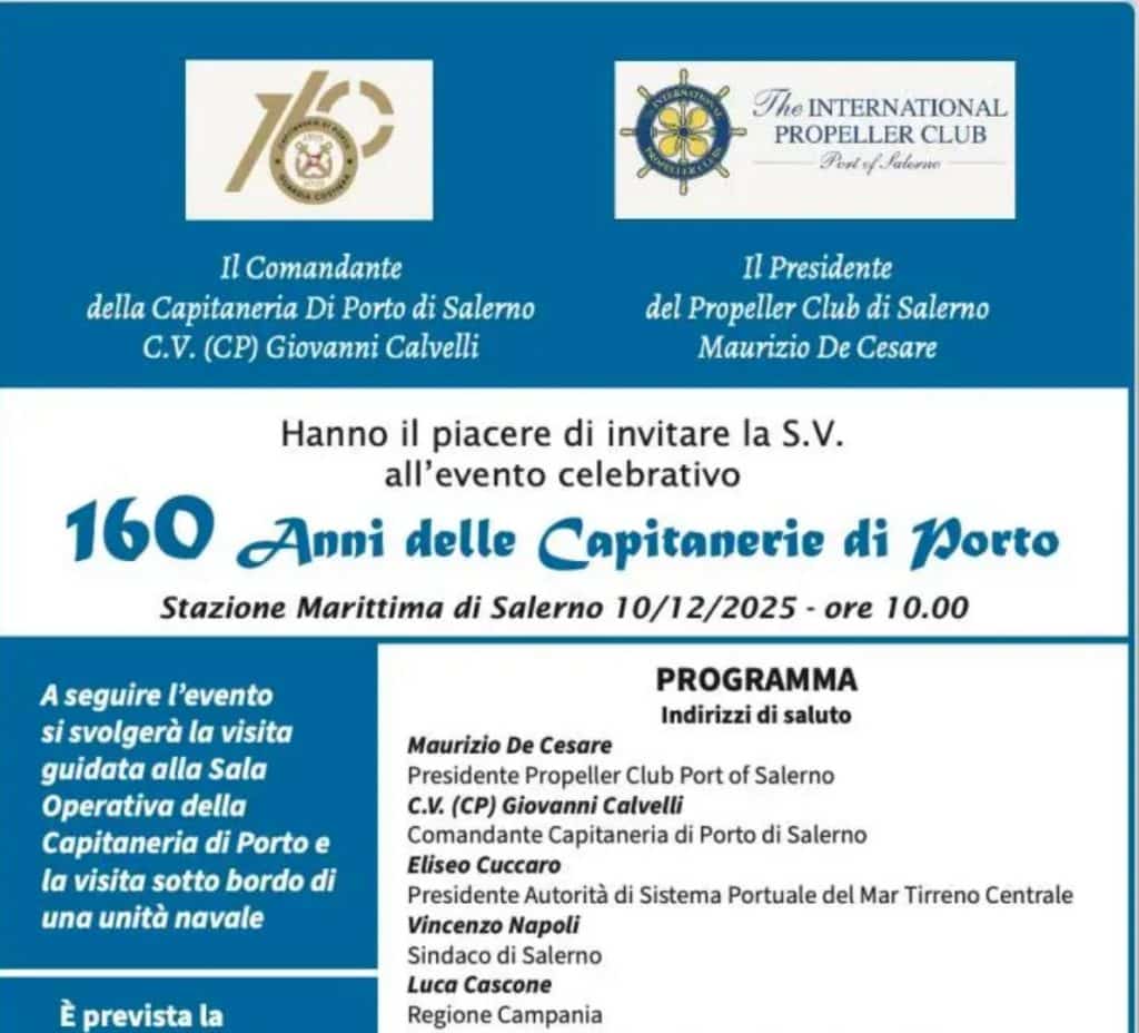 160 anni capitaneria porto salerno