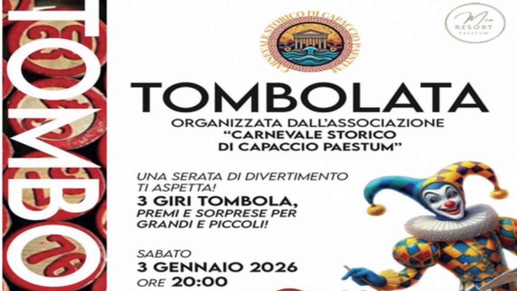 tombolata capaccio paestum associazione carnevale storico