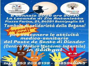 battipaglia tombola befana solidarietà centro medico infantile senegal