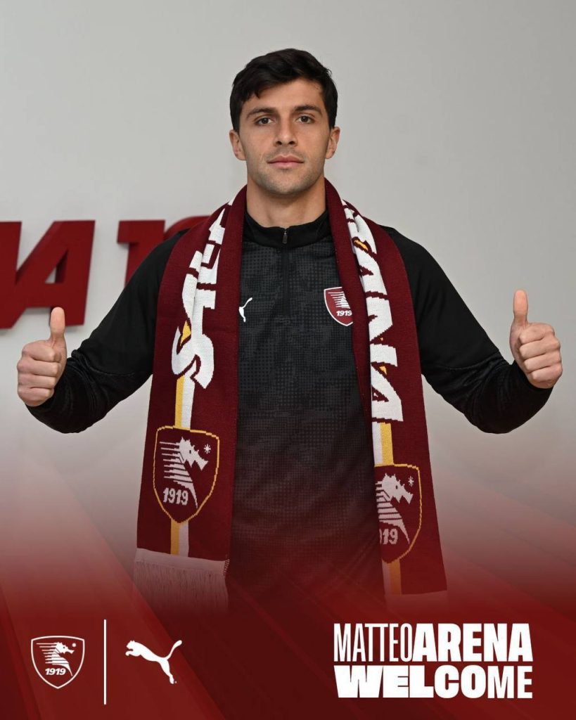 Salernitana, rivoluzione in difesa: Arena arriva a titolo definitivo, Coppolaro saluta e va all’Arezzo