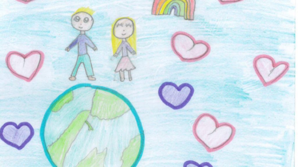 caritas salerno raccolta alimentare natalizia disegni bambini