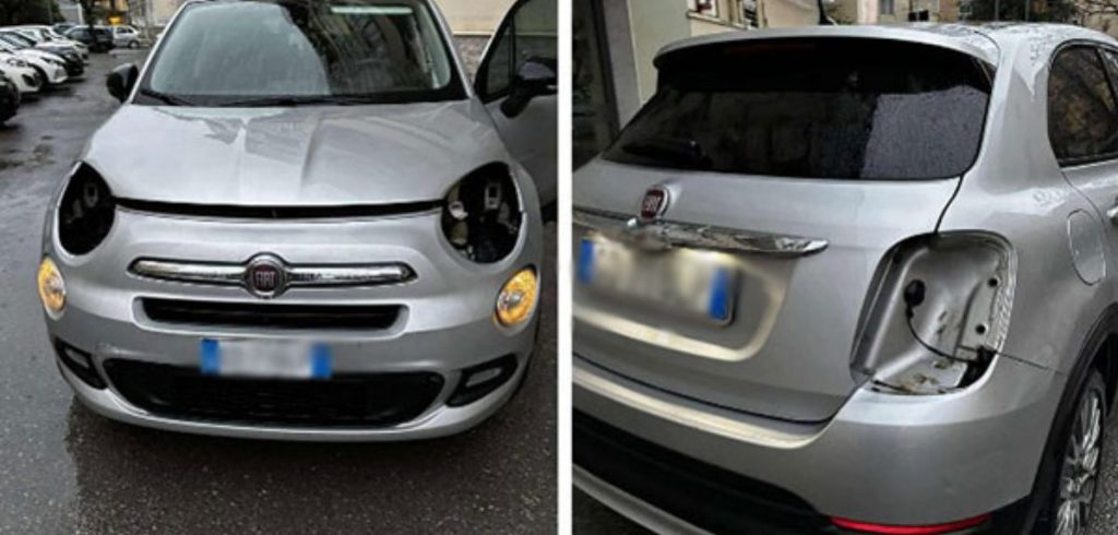 furto torrione fari auto salerno 19 gennaio