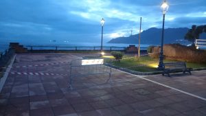 Salerno crollo lungomare Tafuri