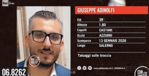 Giuseppe Adinolfi scomparso Salerno