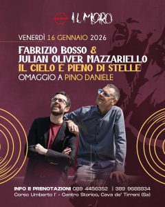 Bosso e Mazzariello rendono omaggio a Pino Daniele: concerto evento a Cava de’ Tirreni