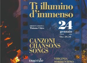salerno concerto T’Illumino d’immenso 24 gennaio