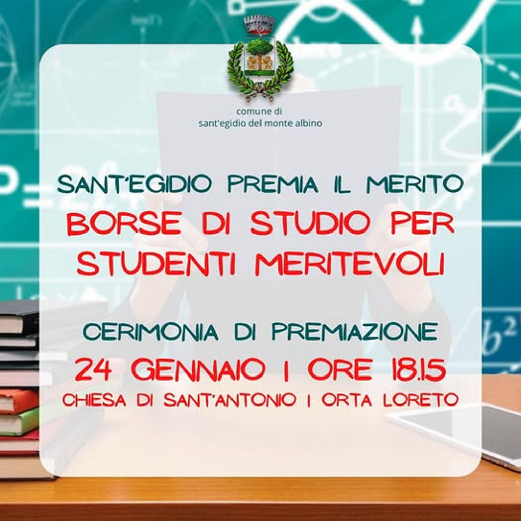 sant'egidio monte albino borse studio consegna