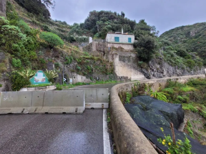 SS163 Amalfitana smottamento Maiori