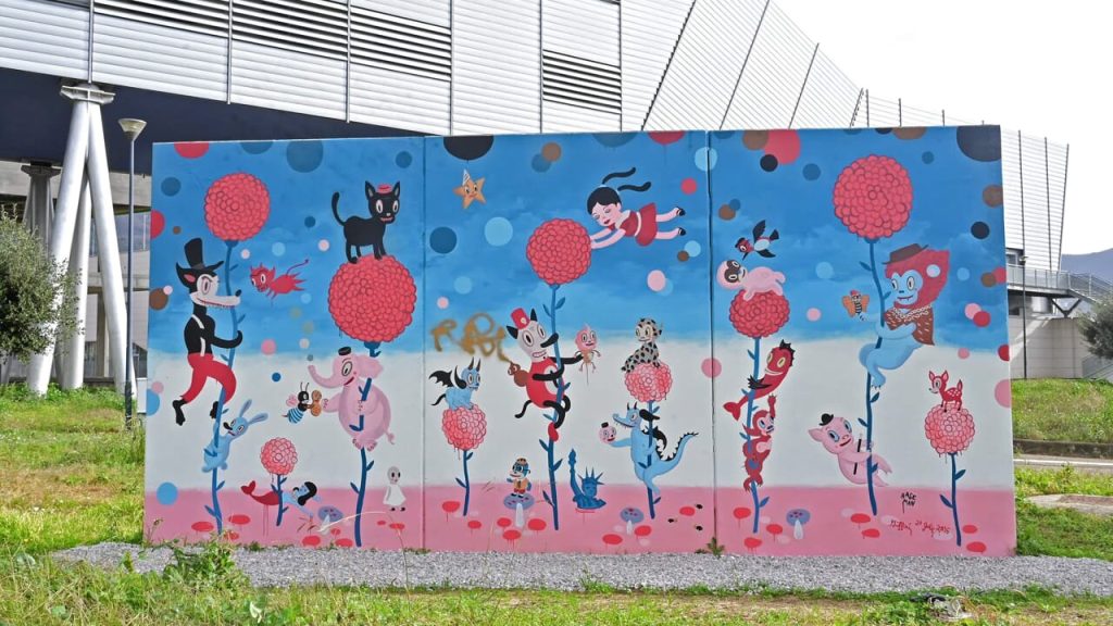 atto vandalico giffoni valle piana murales baseman