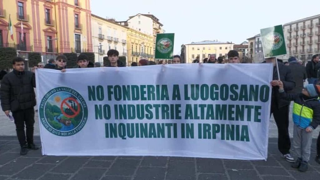 fonderia pisano luogosano protesta avellino