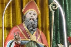 statua santo patrono matonti restaurata