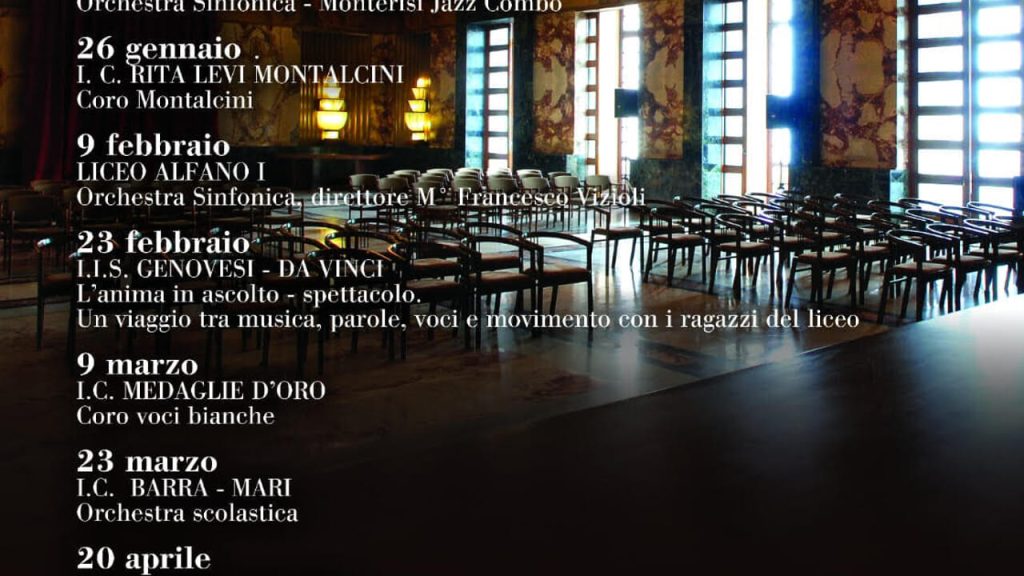 “Sinfonie in Salone – Il suono della gioventù”: torna la musica dei giovani al Salone dei Marmi